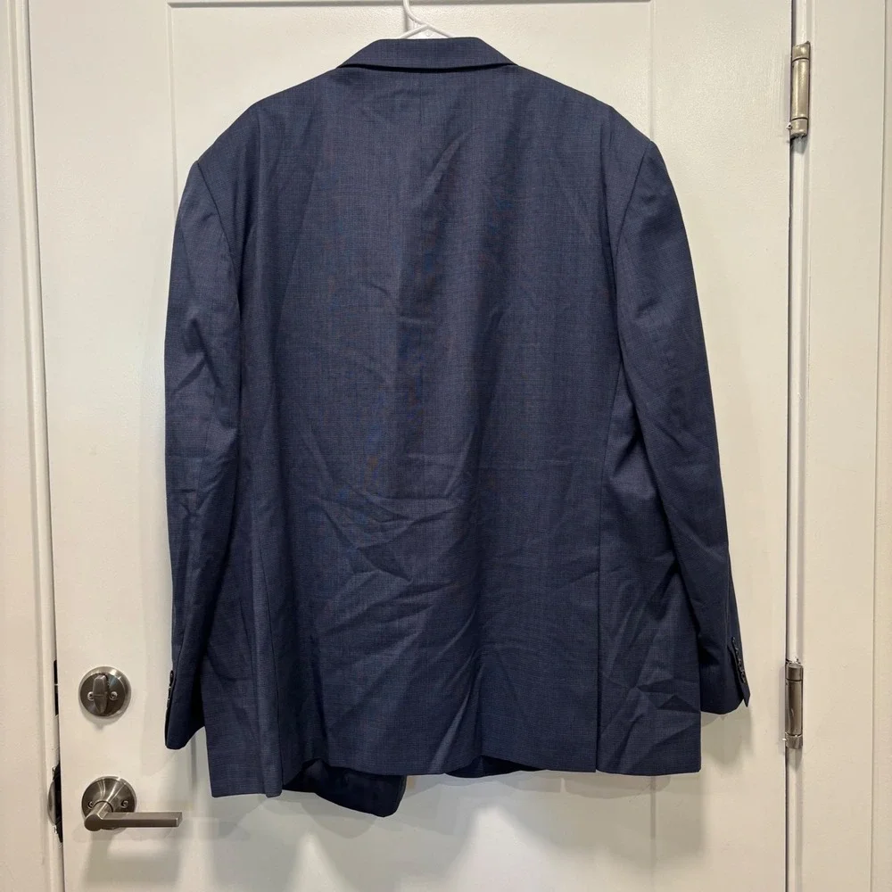 Ralph Ralph Lauren Mens 52R Blue Executive Fit Wool Blend Blazer Sport Coat